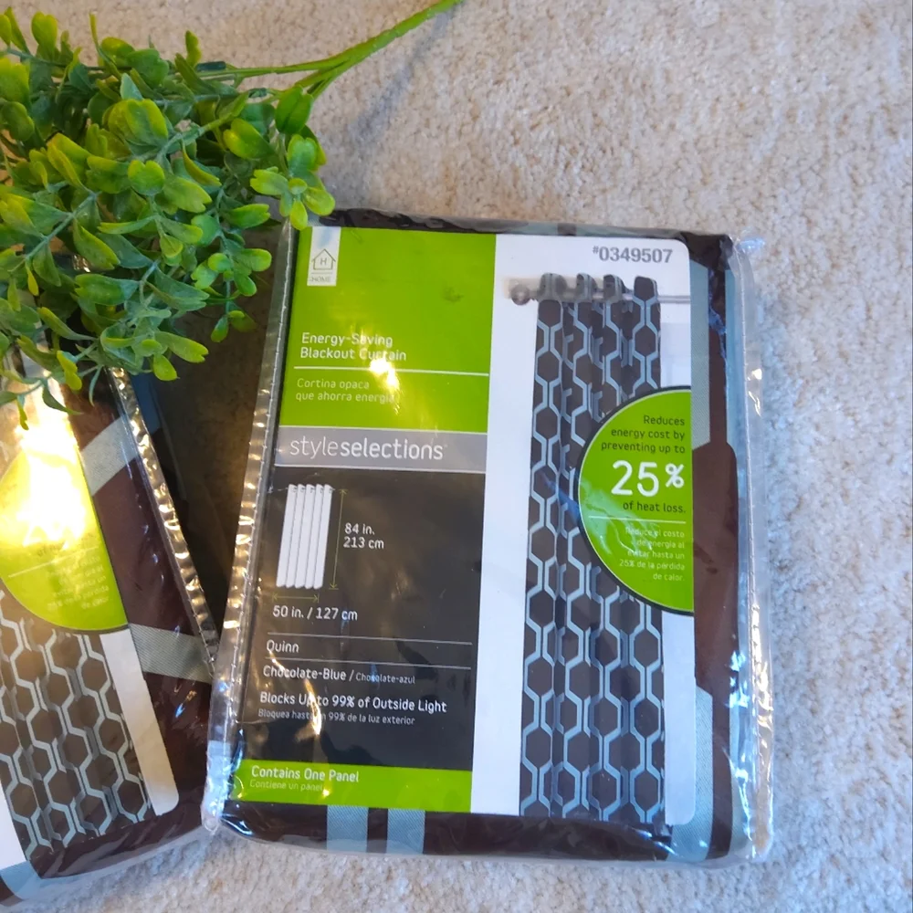 Curtains Panels Style Selections Blackout Set Of Two